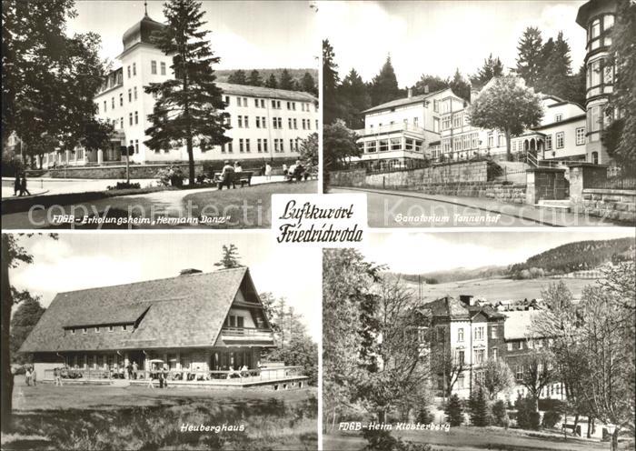 Friedrichroda Sanatorium Tannenhof FDGB-Heim Klosterberg Heuberghaus