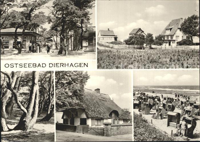 Dierhagen Ostseebad Strand Kiosk Gebaeude