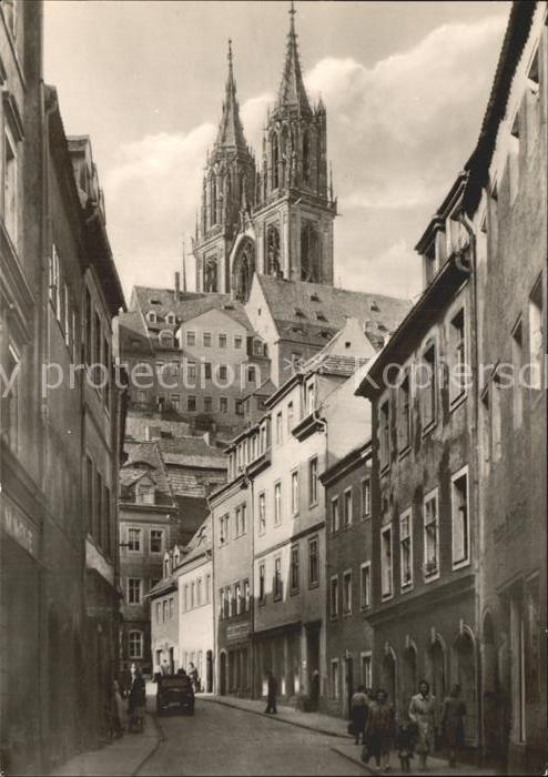 Meissen Elbe Sachsen Burgstrasse