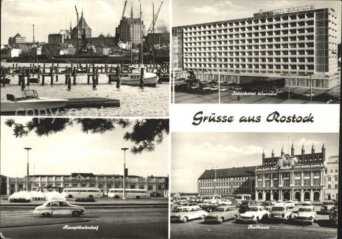 ROSTOCK CITY Hauptbahnhof Interhotel Warnow Rathaus