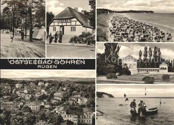 Goehren Ruegen Strand Zeltplatz Fischerboot