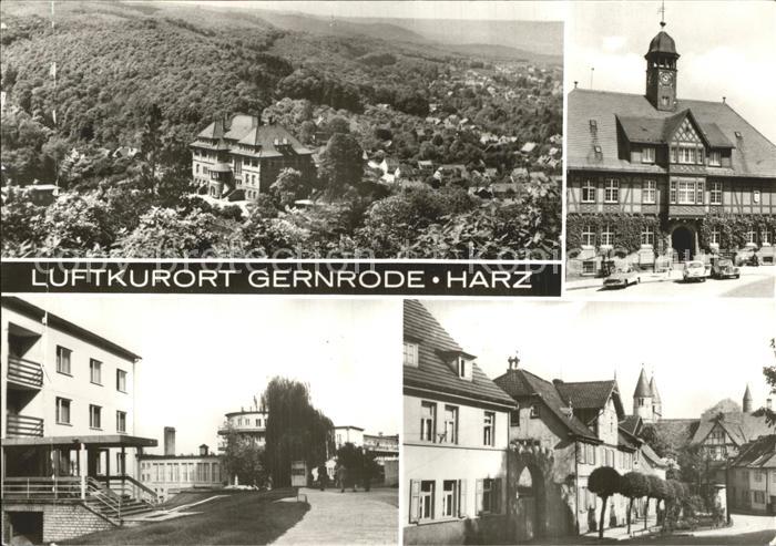Gernrode Harz Teilansichten Gebaeude