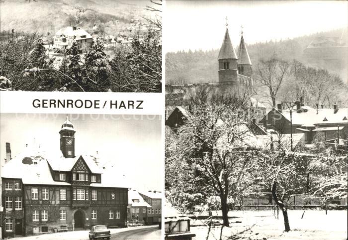 Gernrode Harz FDGB-Heim Stubenberg Rathaus Eintausendjaehrige St. Cyriakus-Kirch