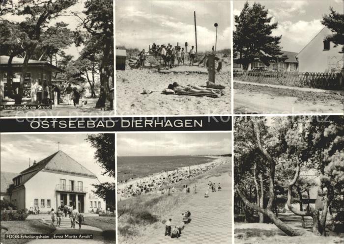 Dierhagen Ostseebad Ladenstrasse FDGB-Erholungsheim Ernst-Moritz-Arndt