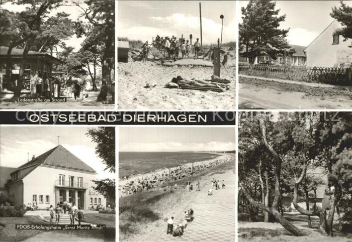 Dierhagen Ostseebad FDGB-Erholungsheim Ernst-Moritz-Arndt Ladenstrasse