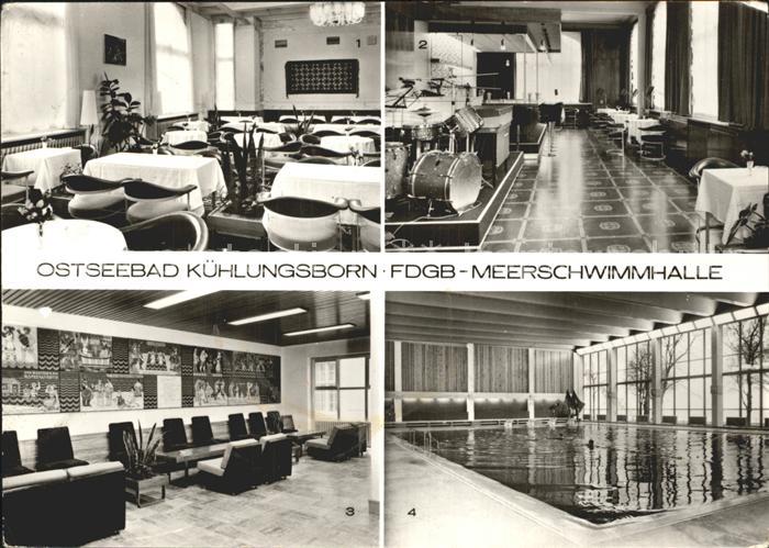 Kuehlungsborn Ostseebad Meerwasserschwimmhalle Tagescafe Eingangshalle Baltic-Ba