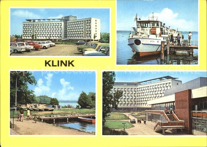 Klink Waren Erholungsheim Herbert Warnke MS Fontane Mueritzhafen Schloss Klink