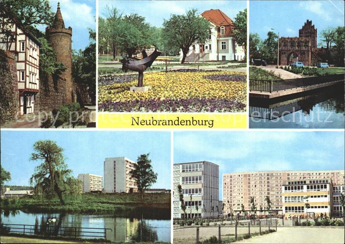 Neubrandenburg Stadtpark Wiekhaus Moenchenturm Erich-Weinert Friedrich Wolf-Ober