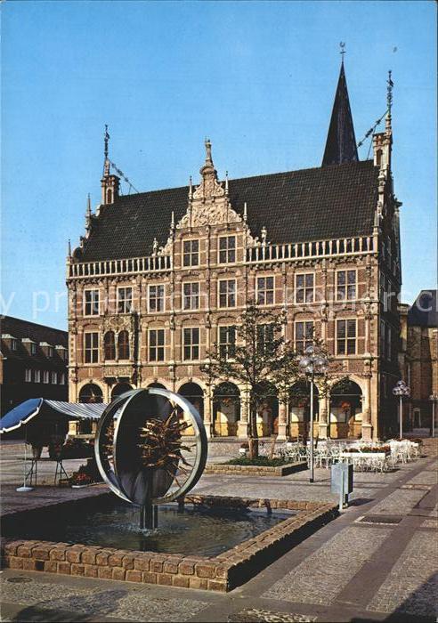 Bocholt Westfalen Rathaus Europabrunnen