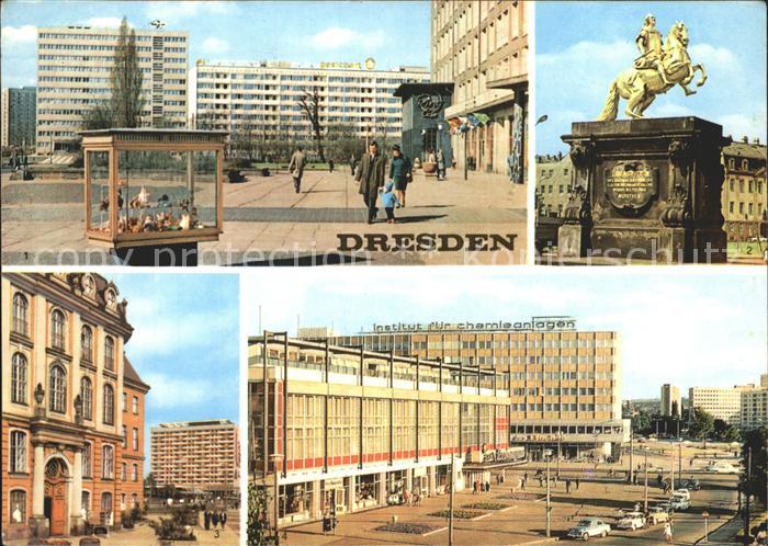 DRESDEN Elbe Ring Denkmal August der Staerken Museum Stadtgeschichte Hochhaus