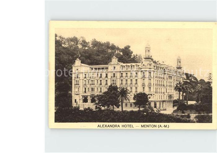 Menton Alpes Maritimes Alexandra Hotel