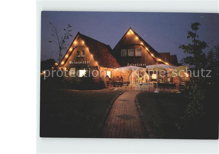 Legden All und Weinspieker am Abend Dorf Muensterland