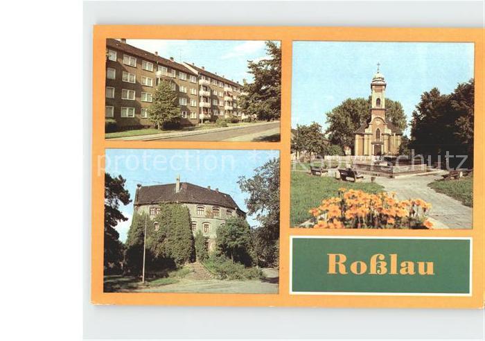 Rosslau Elbe Burg Mitschurinstrasse Schillerplatz