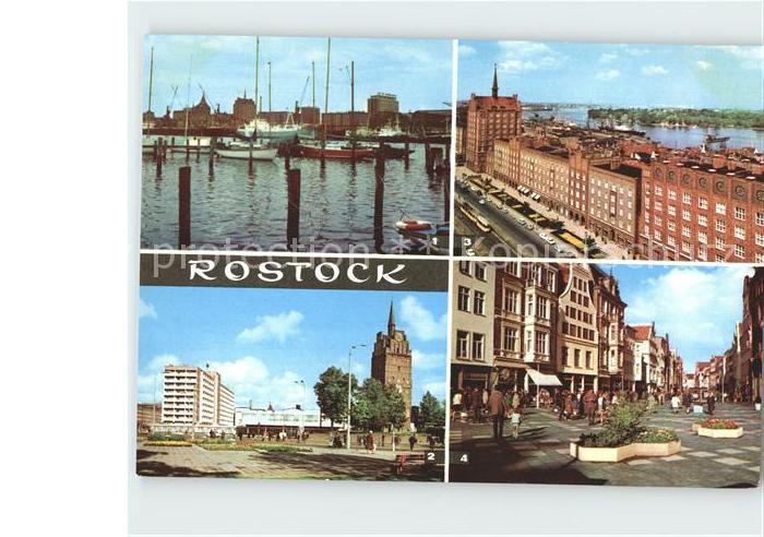 ROSTOCK  CITY Hafen Hotel-Warnow Kroepeliner-Tor Lange-Strasse