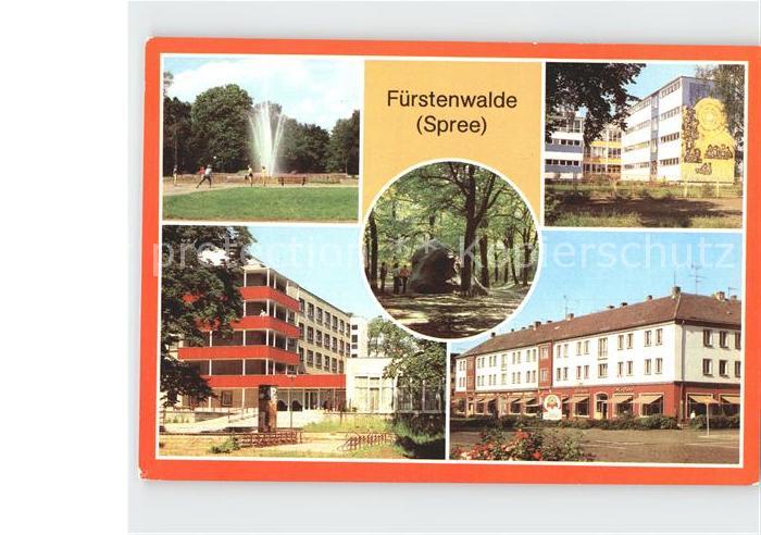 Fuerstenwalde Spree Muehlenstrasse Rauenscher-Stein