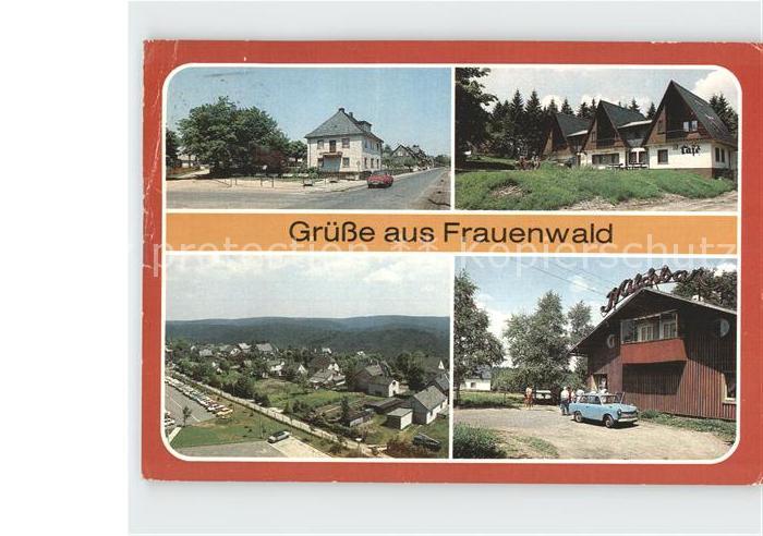 Frauenwald Thueringen Nordstrasse Rennsteig-Wanderhuette