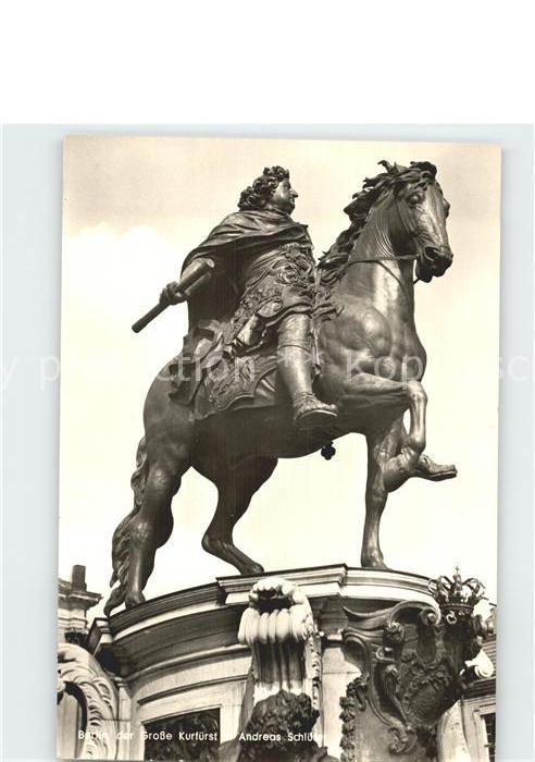 BERLIN CITY Grosser Kurfuerst Andreas Schlueter Denkmal