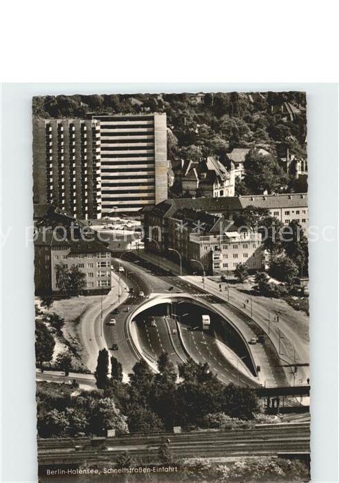 Halensee Grunewald CHARLOTTENBURG-WILMERSDORF BERLIN Schnellstrassen-Einfahrt