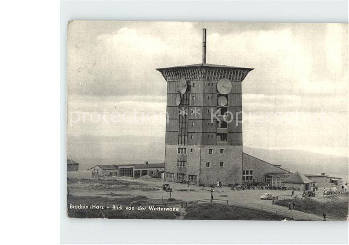 Brocken Harz Blick von Wetterwarte