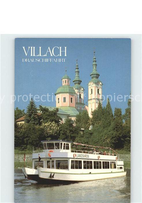 Villach Kaernten Drauschiffahrt Schiff Landskron