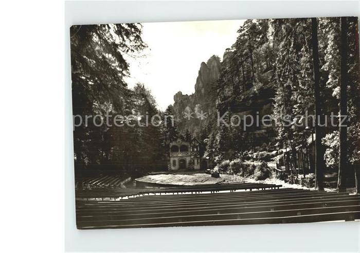 Rathen Saechsische Schweiz Felsenbuehne Freilichttheater