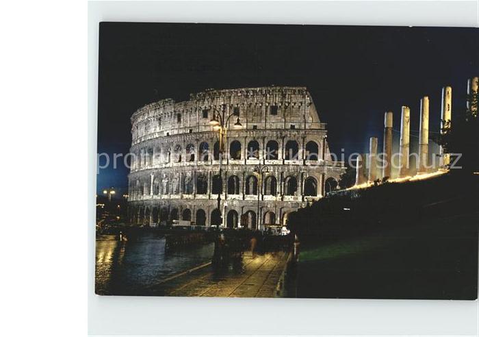 Roma Rom Kolosseum bei Nacht