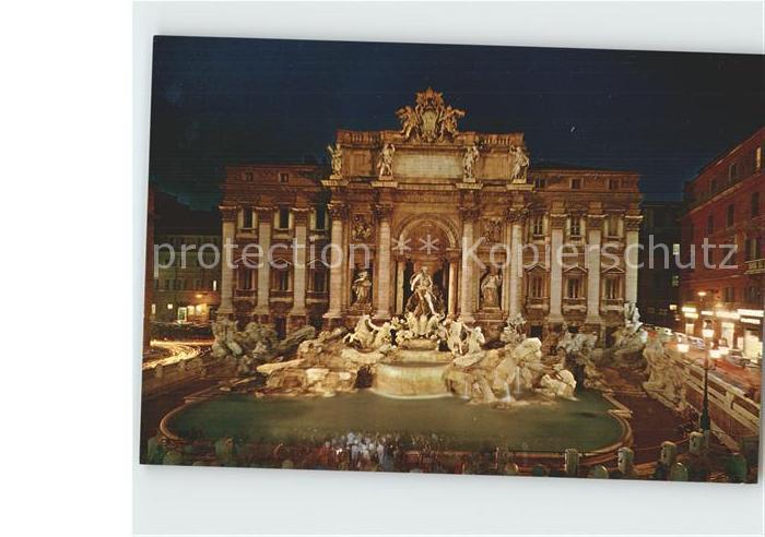 Roma Rom Fontana di Trevi Notturno