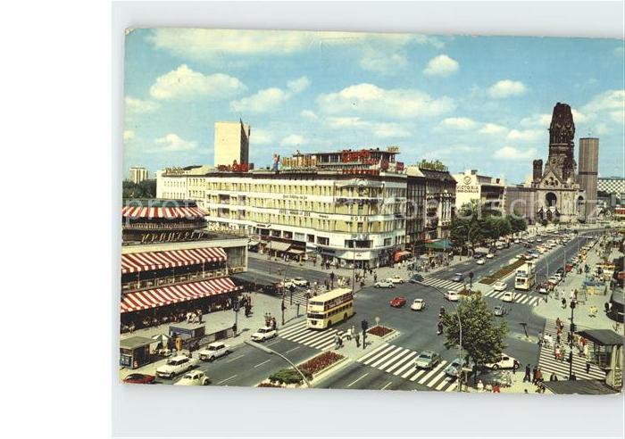 BERLIN CITY Kurfuerstendamm und Kaiser-Wilhelm-Gedaechtniskirche