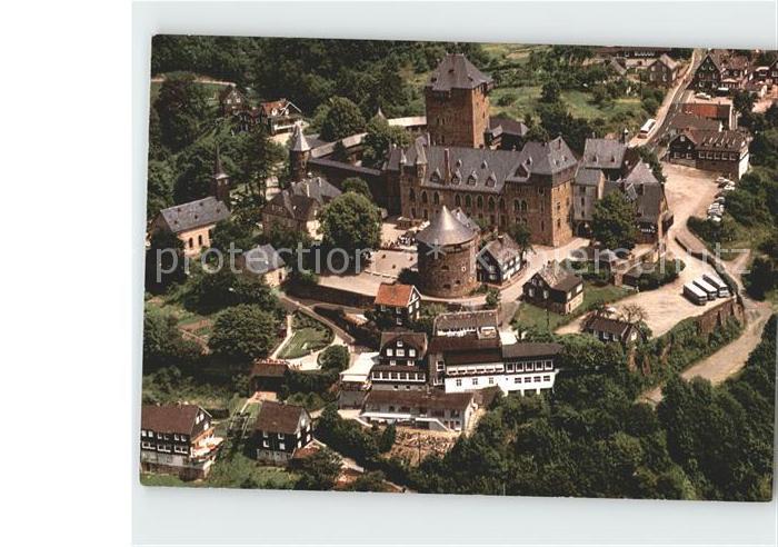 Schloss Burg Wupper Fliegeraufnahme