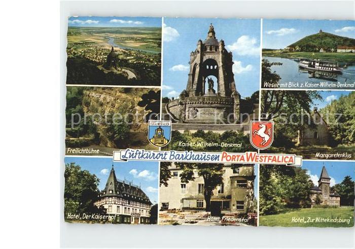 Porta Westfalica Barkhausen Weserpartie Freilichtbuehne Hotel Kaiserhof