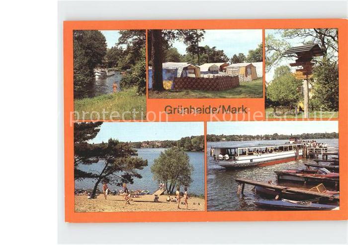 Gruenheide Mark Camping Peetzsee Strand Loecknitz Werlsee