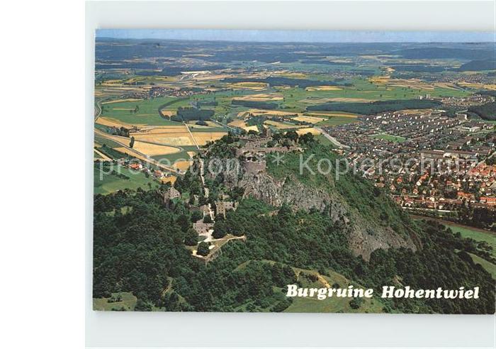 Hohentwiel Fliegeraufnahme mit Burgruine