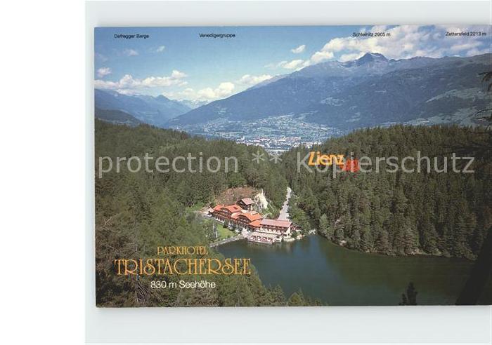 Lienz Tirol Parkhotel Tristacher See Fliegeraufnahme
