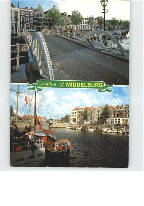 Middelburg Zeeland Hafen und Bruecke