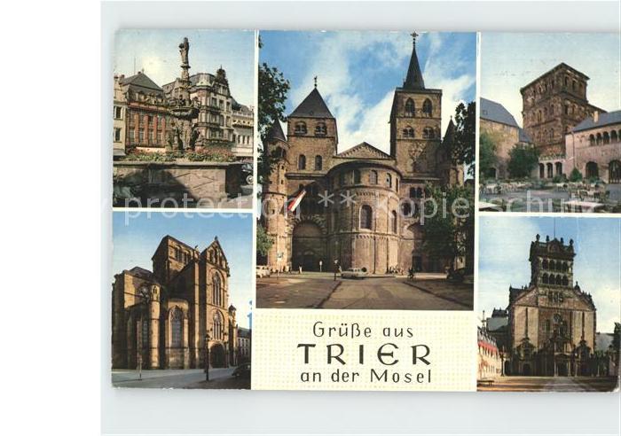 TRIER CITY Hauptmarkt Dom Porta-Nigra Liebfrauenkirche