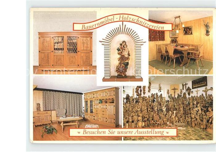 Bernau Schwarzwald Bauernmoebel Holzschnitzereien Ernst Thoma