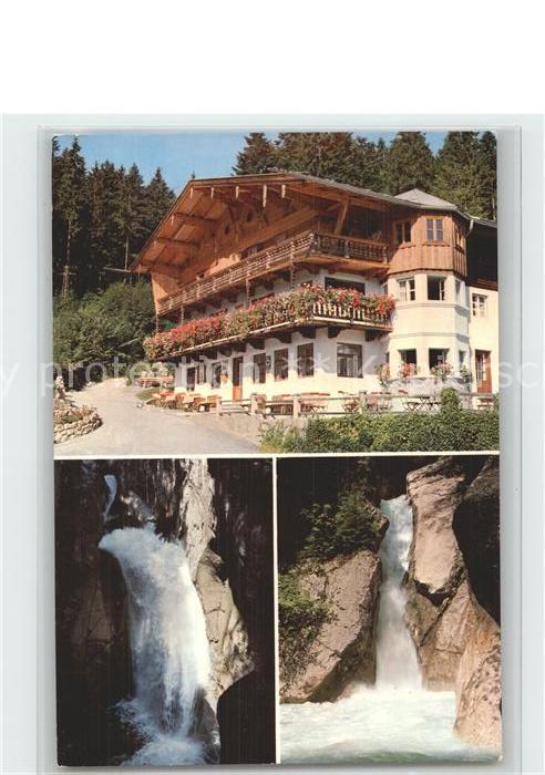 Bayrischzell Alpengasthof Zum feurigen Tatzlwurm Wasserfaelle