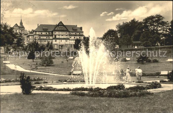 Oberhof Thueringen Ernst Thaelmann Haus Springbrunnen