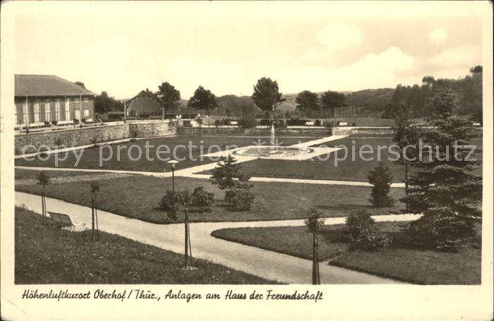 Oberhof Thueringen Anlagen am Haus der Freundschaft