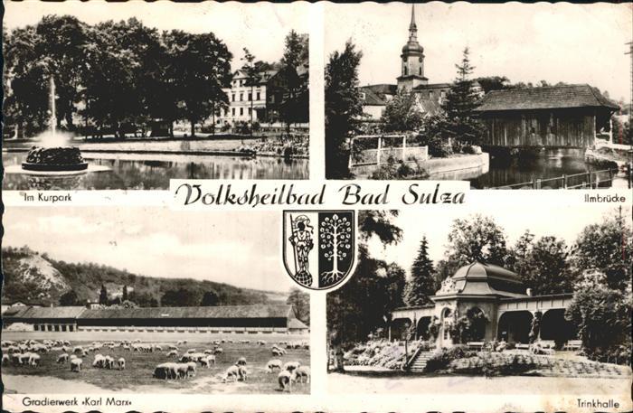 Bad Sulza Kurpark Ilmbruecke Gradierwerk Karl Marx Trinkhalle