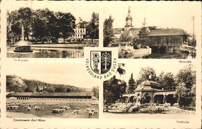 Bad Sulza Kurpark Ilmbruecke Gradierwerk Karl Marx Trinkhalle