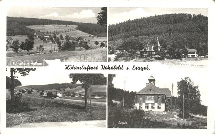 Rehefeld-Zaunhaus Ferienheim Aufbau Panorama Schule