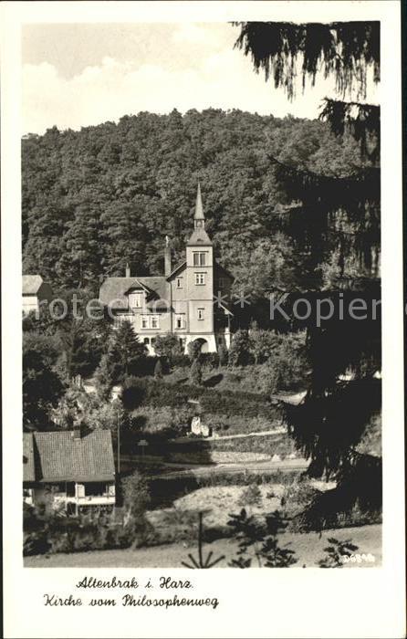 Altenbrak Harz Kirche vom Philosophenweg