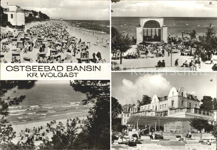 Bansin Ostseebad Strandpartien Kurkonzert FDGB Heim Josef Orlopp
