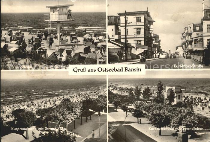Bansin Ostseebad Strandleben Karl Marx Str Kurpromenade