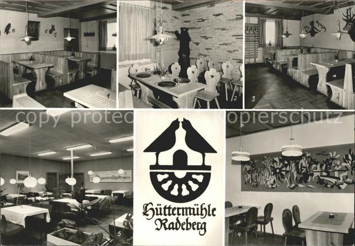 Radeberg Sachsen Huettermuehle Gast und Speiseraeume