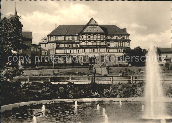 Oberhof Thueringen Ernst Thaelmann Haus Springbrunnen