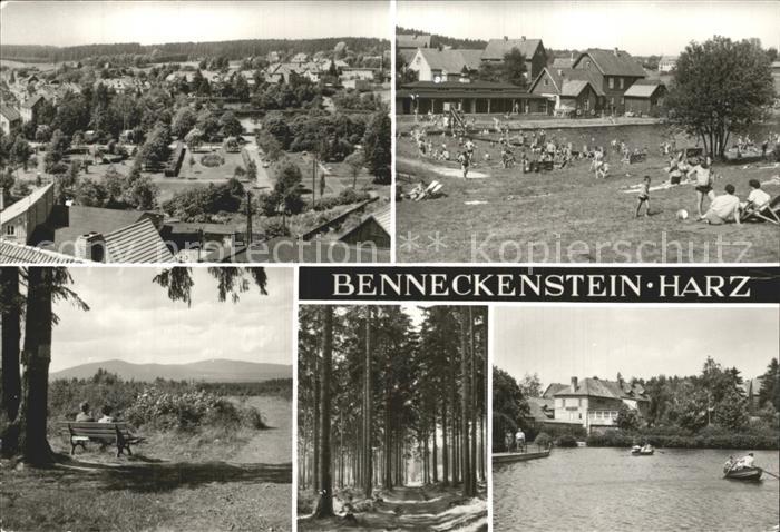 Benneckenstein Panorama Schwimmbad Ruhebank Waldweg Gondelteich