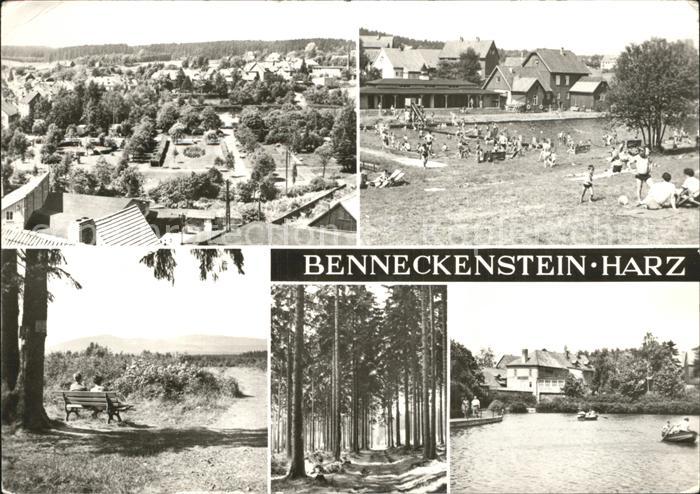Benneckenstein Panorama Schwimmbad Ruhebank Waldweg Gondelteich