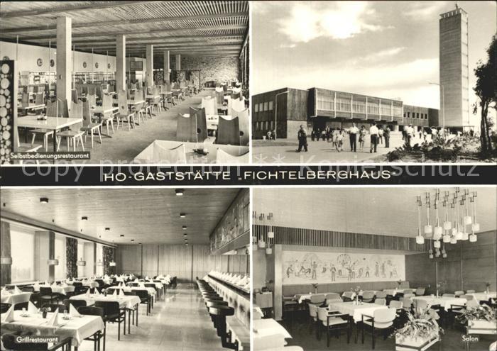 Oberwiesenthal Erzgebirge HOG Fichtelberghaus Speisesaal Aussichtsturm Grillrest